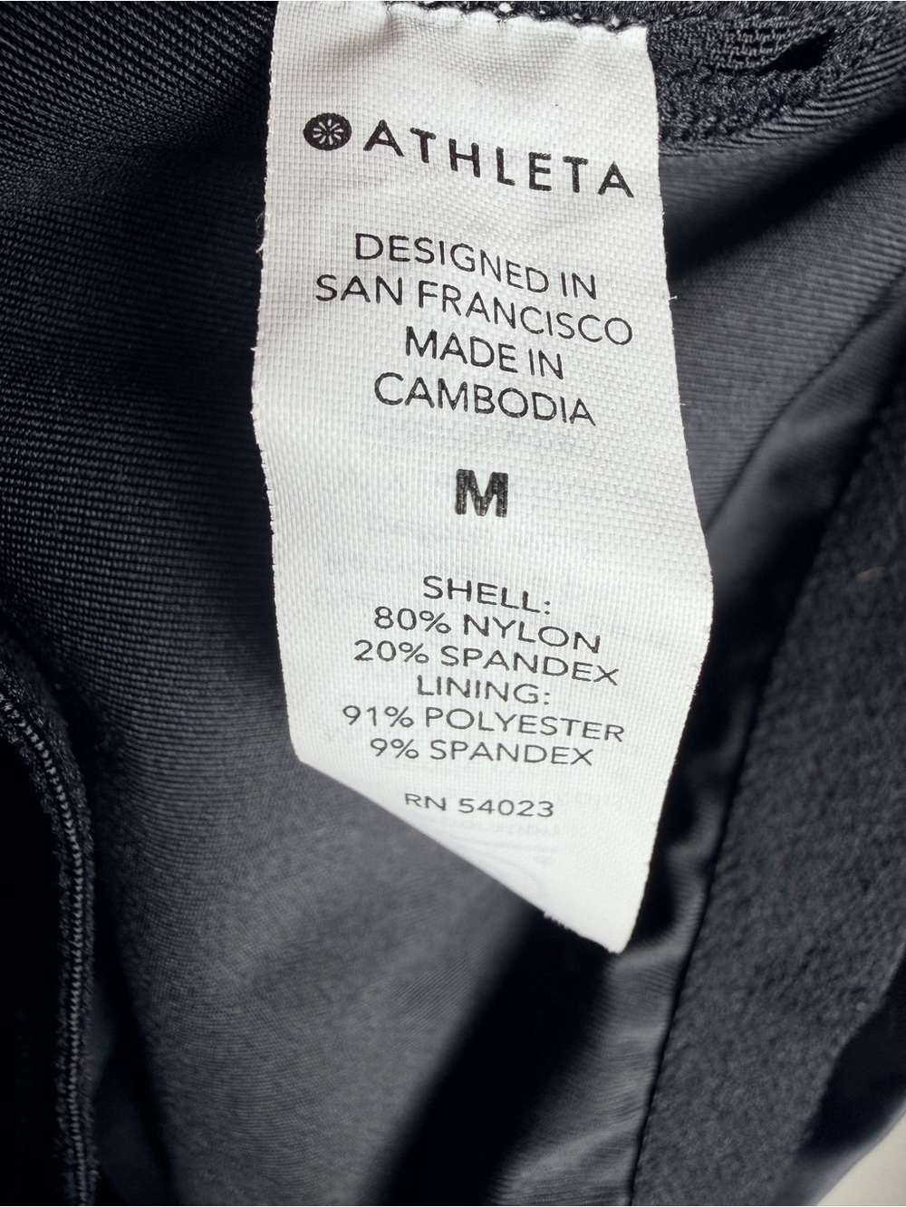 Athleta Sports Bra Camo Print Black Gray Workout Athletic Medium Impact Crop Top - Picture 5 of 6